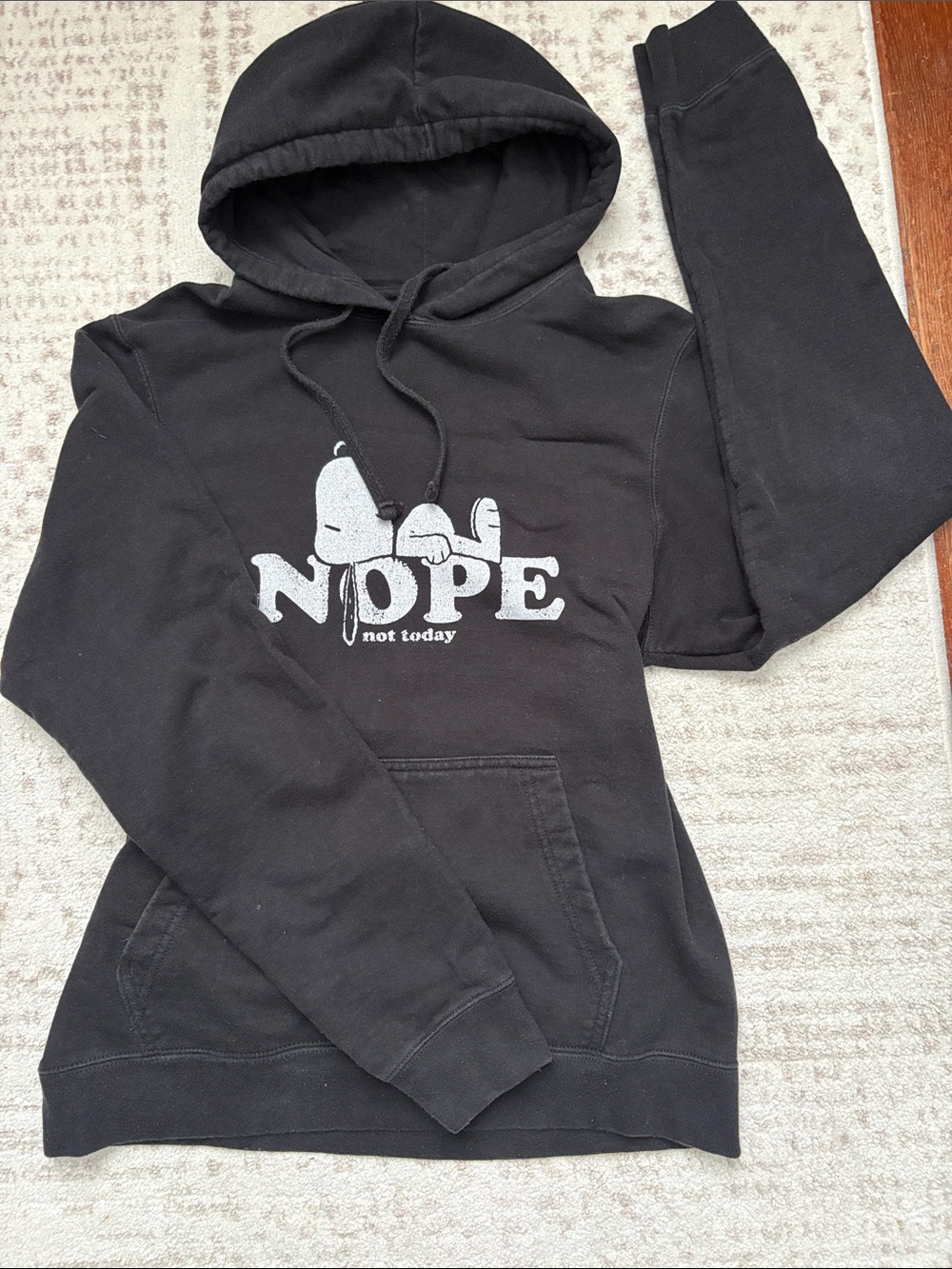 Black Snoopy Hoodie Sweatshirt